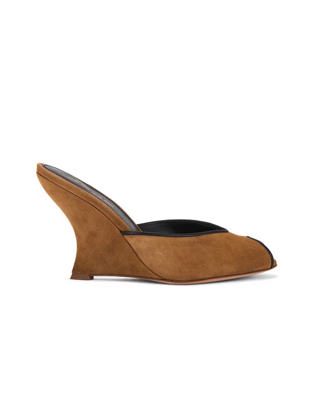 VERONICA BEARD
Mirabel Peep Toe Wedge Sandal
In Chestnut &Black Sz 9 gently used - Picture 2 of 16